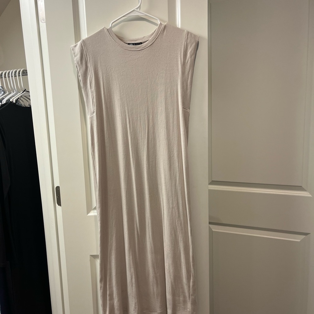 Zara Long Cream Dress